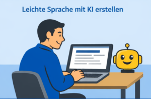 Porträt eines Mädchens mit Trisomie 21, das in einer Online-Unterrichtsstunde in die Kamera winkt.