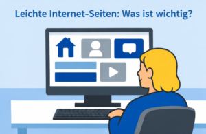 Porträt eines Mädchens mit Trisomie 21, das in einer Online-Unterrichtsstunde in die Kamera winkt.